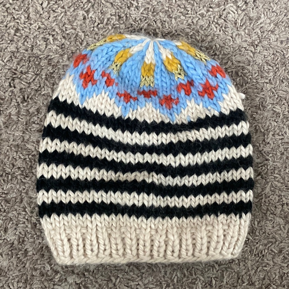 Striped Free People beanie